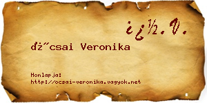 Ócsai Veronika névjegykártya